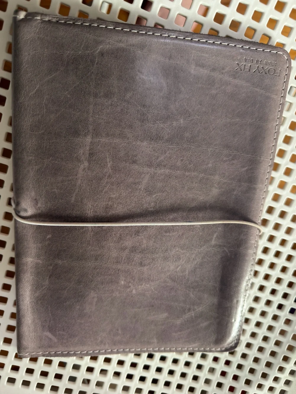 Foxy Fix Leather Dusky Lavender A5 Perfect Fit Notebook Cover